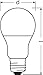 OSRAM Base Classic A 60 FR LED Bulb with E27 Socket, Bulb, Pack of 3, 8.5 W, 806 lm, 2700 K, Warm White Light, Lower Heat Generation, Very Low Energy Consumption, Long Life