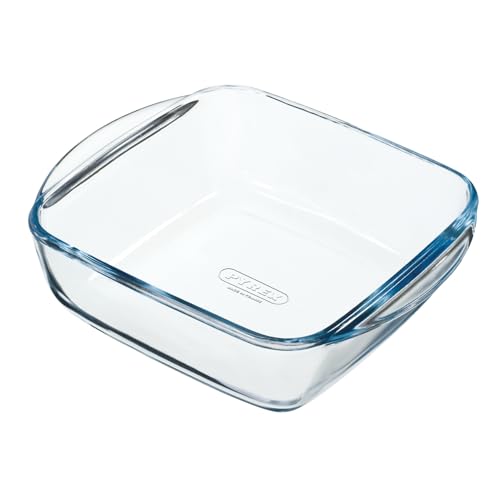 PYREX, ideal Airfryer, Plat à Four, Verre Borosilicate ultra Résistant, 20x17 cm, 1L, Cuisson Homogène, Compatible Air Fryer, Micro-ondes, Congélateur et...