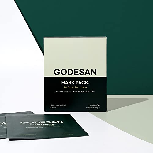 Godesan Hydrogel Face Mask Pack 5Pcs - Rich Collagen, Deep Moisture, Tea Tree, All Skin Type, Hyaluronic #TOP1