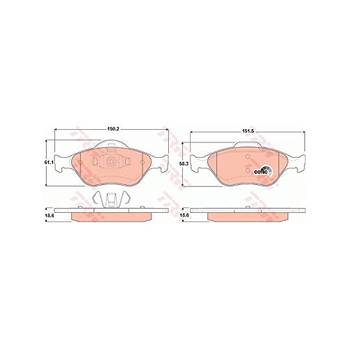 TRW Automotive AfterMarket GDB1419 Pastiglia freno...