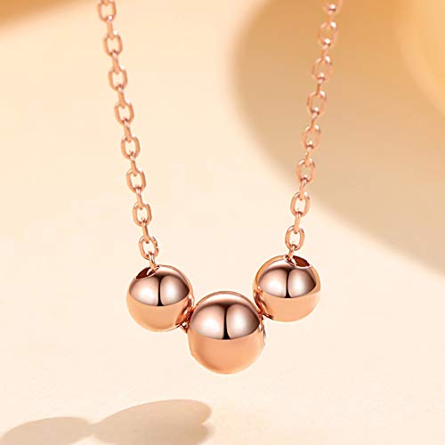 Pendentif colliers transfert perles argent sterling chaîne clavicule
