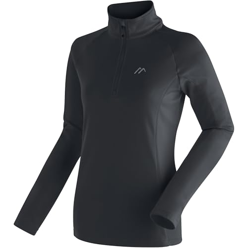 Maier Sports Damen Midlayer Eva, Black, 48, 280003