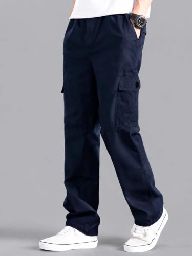 Image of Lymio Cargo for Men || Cotton Cargo Pant || Drawstring Waist Pant (Also Available in Plus Sizes) (117-120)