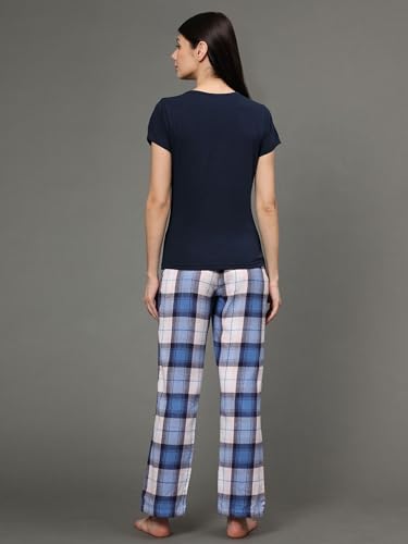 Image of B STORIES Women's Cotton Pyjama Set | Comfort and Relexed Nightsuit for Ladies
