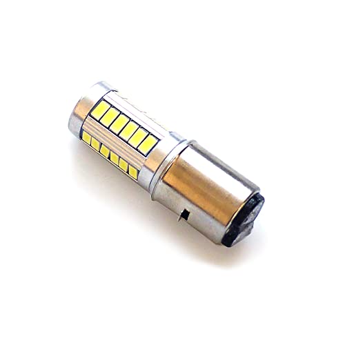 BikerWorks® S2 12V Bright LED Light bulb 5-sided for Chinese Scooter & ATV 50cc 150cc 250cc for TAO Znen Jonway Tank Baron etc 1-pack