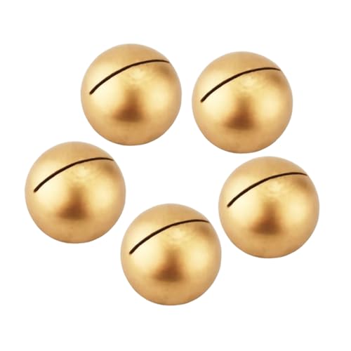 OUNONA 5個 会場席位牌木製名片? 丸型ゴールドプレート付き 結婚式 レストラン 記念日用テーブルナンバー メニューサインホルダー