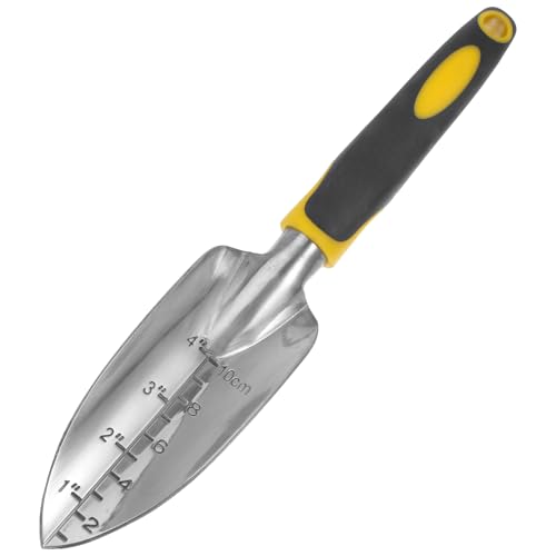 POPETPOP Gardening Supply: Multi-Function Trowel Ergonomic Handle for Soil Turning Flower Planting