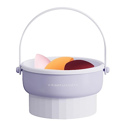 Opilroyn Soporte para secar pinceles de maquillaje, alfombrilla para la limpieza de pinceles de maquillaje, bandeja para secar pinceles cosméticos, organizador portátil de herramientas para la