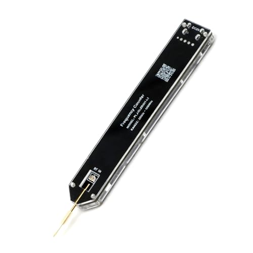 Medidor de frecuencia portátil con resolución de 1 Hz y pantalla para electrónica