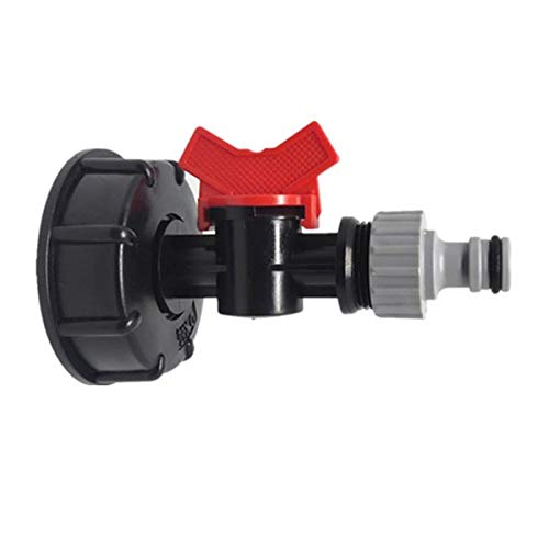 TOOLSTAR IBC Adaptateur pour réservoir d'eau de jardin IBC S60X6 avec robinet et raccord Cover