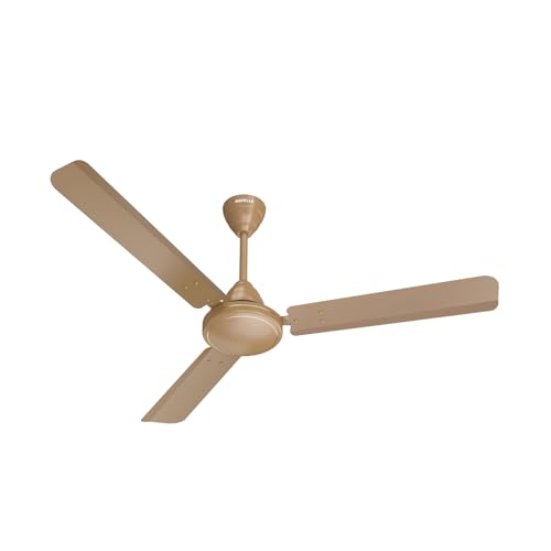 Havells Mozel XP 1200mm Ceiling Fan, Best in Class Base Fan with High Air Delivery, Energy Saving & 100% Pure Copper Motor | 2 Year Warranty | Desert Gold Havells Mozel XP 1200mm Ceiling Fan, Best in Class Base Fan with High Air Delivery, Energy Saving & 100% Pure Copper Motor | 2 Year Warranty | Desert Gold