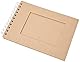 RAYHER HOBBY Rayher Spiralalbum Passepartout, natur, quer, DIN A5, 30 Blatt, 200 g/m2, 8169200, Hellbraun