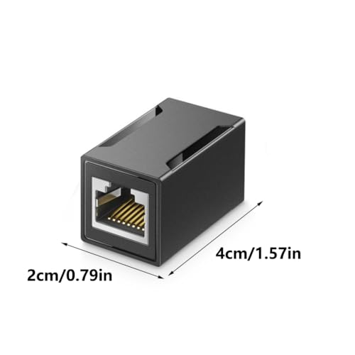 Image of Reliable RJ45 Inline Coupler Featuring AntiInterference Design Robusts Construction for Cat7 /Cat6 /Cat5e Ethernet Cable