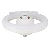 Photo Gallery mumusuki ventilatore da soffitto con attacco e27 dimmerabile, 3 colori luce, 3 velocità, regolabile 3000k-6500k, potenza lampadina 48w, telecomando per soggiorno, ufficio, diametro 26 cm Photo Gallery mumusuki ventilatore da soffitto con attacco e27 dimmerabile, 3 colori luce, 3 velocità, regolabile 3000k-6500k, potenza lampadina 48w, telecomando per soggiorno, ufficio, diametro 26 cm
