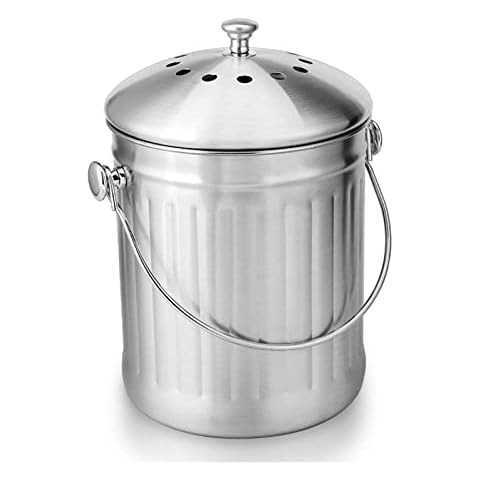 yacanna Compost Bin Stainless Steel Compost Bin Compost Bin Cover