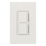 Lutron MA-L3L3HW-WH Maestro 300-watt Single Pole Dual Dimmer, White