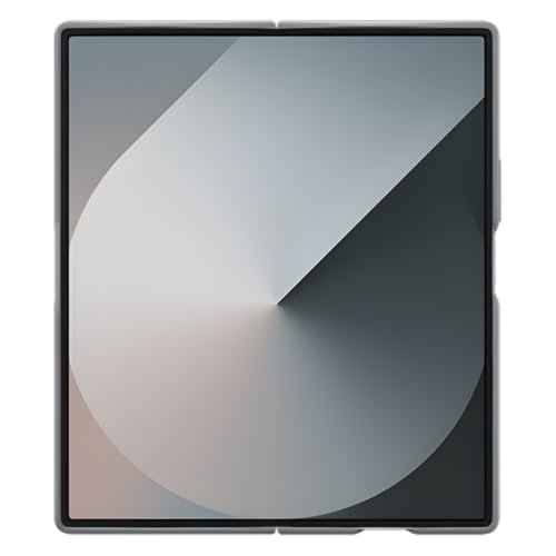 Image of Polycarbonate & Tempered Glass Compatible with Samsung Galaxy Z Fold 7 Case with Wristband Stand, Built-in Screen & Lens Protection, Shockproof Full Body Protection (Grey)