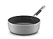 Pentole Agnelli ALSC107GPIC28 Linea Shark Skin Induzione, Casseruola Bassa, Antiaderente, con 1 Manico in Acciaio Inossidabile, 28 cm