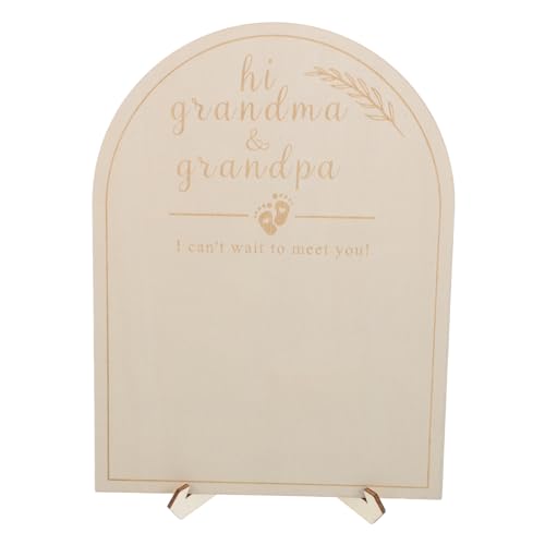 Abaodam First Ornament Milestone Tracker Board Photo Display for Newborn Nursery Calendar Sign