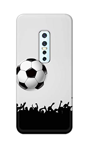 Image of Printed Hard Back Cover Case for Vivo V17 Pro Back Cover (Football Icon) -1302
