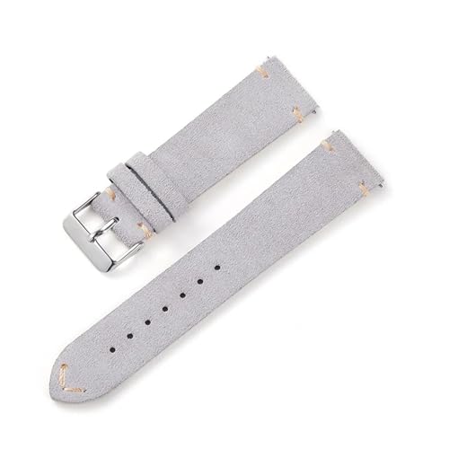 Bracelet montre daim gris LUGEMA pour changer de style sans outil