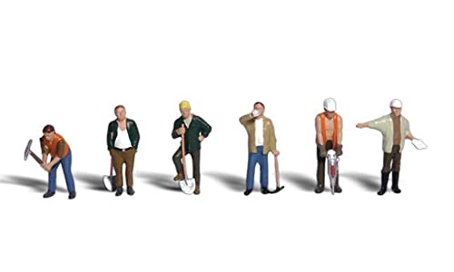 Figurines HO Road Crew WOOA1850 Woodland Scenics pour décor de train