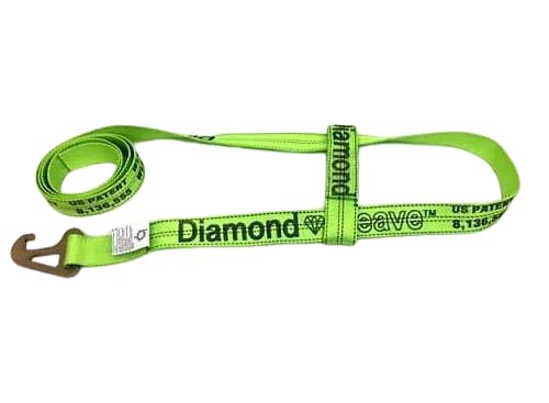 TOW-2X10JERR-DW Wheel Lift Straps for Jerr-Dan MPL - 10 ft, 3,333 lbs Load Capacity, Diamond Weave - Professional Towing Equipment