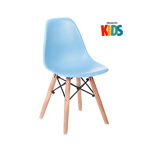 Kit infantil - Mesa Eames Junior azul + 4 cadeiras Eames Junior azul
