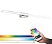 Produktbild EGLO connect LED Wandlampe Tabiano-C, 1 flammige LED Spiegelleuchte aus Stahl und Kunststoff in Chrom, Weiß, Badezimmer Lampe mit Farbtemperaturwechsel (warm - kalt), RGB, dimmbar, IP 44, L 90,5 cm