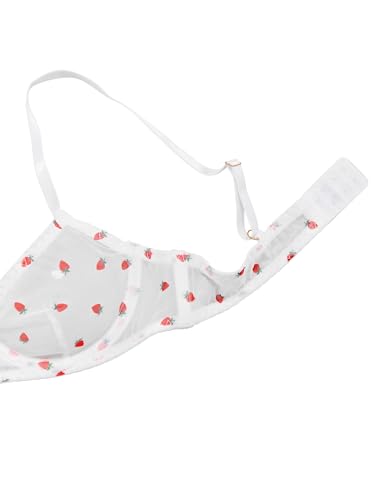 Image of Lilosy Sexy Mesh Sheer Underwire Push Up Lingerie Set Lingerie Set