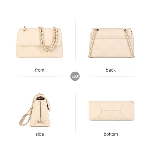 Image of Gladdon Quilted Crossbody Purses for Women Small Ladies Shoulder Bags with Chain Trendy Clutch Purse Cute Designer Bag