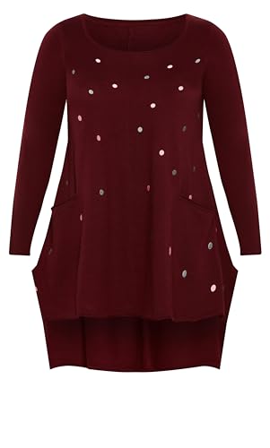 EVANS Women's Plus Size Jumper-Johana3