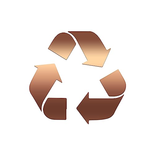 - Recycle Logo Sticker Vinyl Decal Notebook Car Window Laptop 3" (Copper)