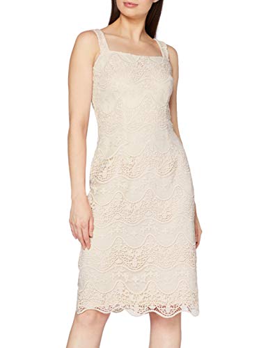 Gina Bacconi Women's Stevie Embroidered Dress Vestido de cctel, Crema de Mantequilla, 40 para Mujer