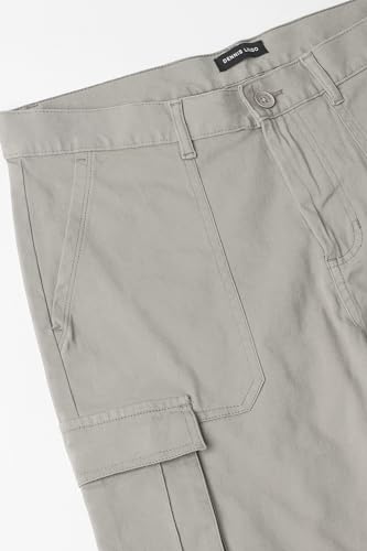 Image of Dennis Lingo Mens Cotton Lycra Mid Rise Relaxed Fit Solid Trousers