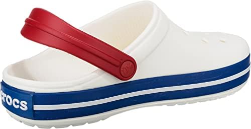 Crocs Unisex Men's and Women's Crocband Clog, White/Blue Jean, 6 Women/4 Men | Image 3