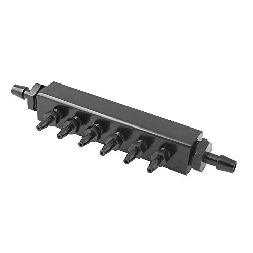 Bloque de vacío resistente de aluminio con colector de 6 puertos 4