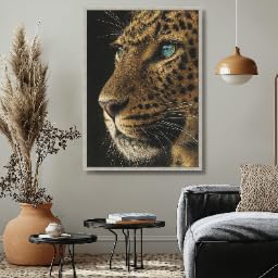 Lienzo de leopardo majestuoso 30x40cm decorativo para salon 4
