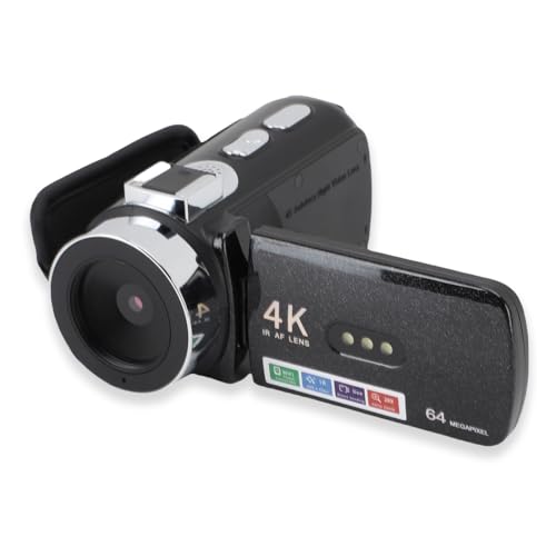 Caméra Vidéo 64 MP WiFi 4K pour Éviter les Pannes de Batterie sur Youtube
