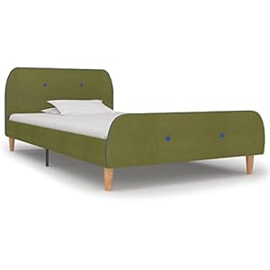VidaLife Bedframe stof groen 90×200 cm