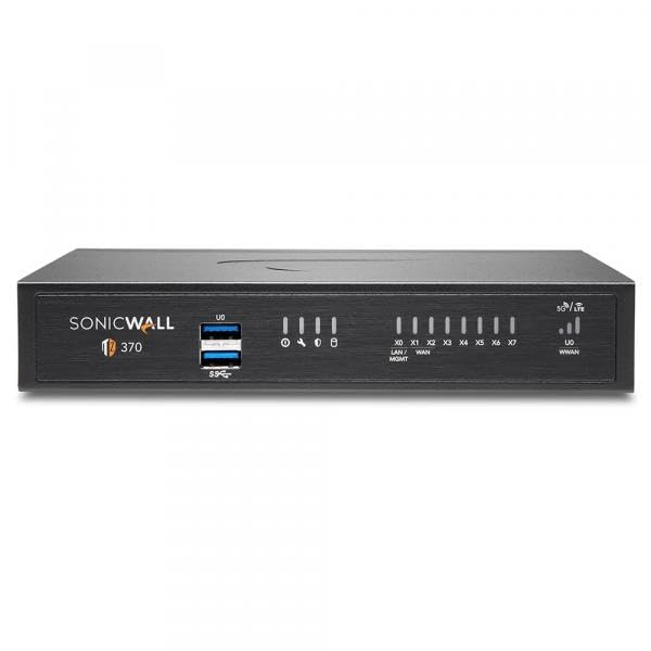 Image of SonicWall TZ370 TotalSecure | 1YR Essential Edition | TZ370 Gen7 Firewall with 1 Year Essential Protection Service Suite | Advanced SMB Appliance with SD-WAN and Threat Defense (02-SSC-6817)