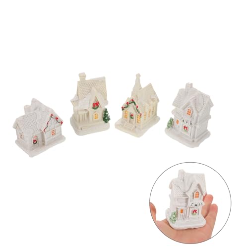 Accesorios de casa de muñecas en color beige para decorar maquetas navideñas 7