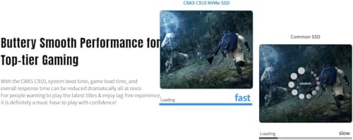 Image of KLEVV CRAS C910G SSD 1TB, M.2 NVMe 2280, PCIe Gen4x4 Internal Solid state Drive with Heatsink, Up to 5000MB /s Data Transfer Speed, High-Performance Storage Solution