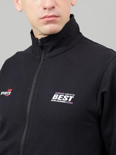 Image of Men's Winter Fleece Tracksuit | Zip-Up Sweatshirt & Track Pants, Soft Fleece Fabric, Warm 2-Piece Sportswear for Gym, Streetwear & Casual Wear |FTS-56