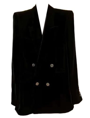 Blazer en velours femme manteau de costume chic pour banquet de Noël boutonné