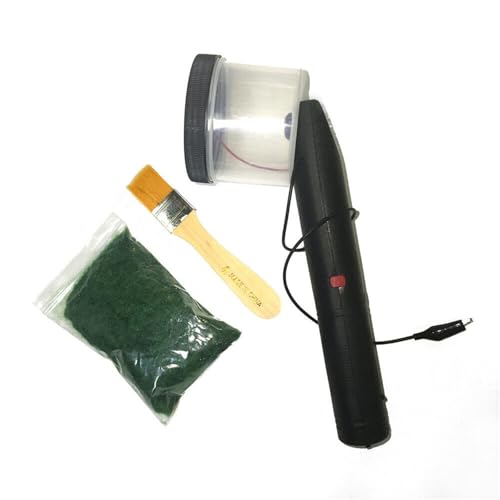 LIAPDG 0.15W Portable Mini Flocking Machine, Handheld Static Grass Flock Applicator Static Grass Applicator Kit Static Grass Applicator for Plantings Models, Landscape Models