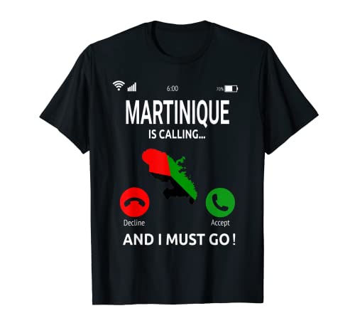 Martinique Is Calling Caribbean Vacation Martinique Flag T-Shirt