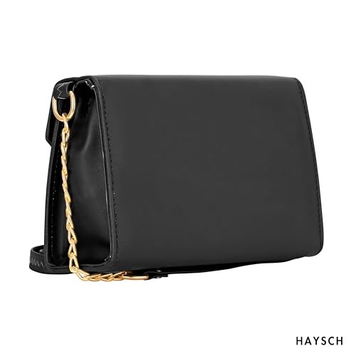 Image of Women Girls V-flap Crossbody Sling Bag with Embellished Gold Chain | Perfect For Party Travel Or Daily Use | Stylish Bag For Women