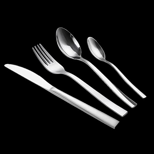 Juegos de cubiertos de plata Juegos de cubiertos Cuchillo de acero inoxidable Tenedor Cuchara Juegos de cubiertos mixtos Vajilla occidental Juego de cubiertos Vajilla para acampar Viajes Picnic Cubi