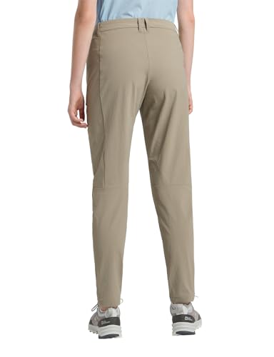Jack Wolfskin Damen Hikeout Pants Wanderhose, Stone, 38 EU